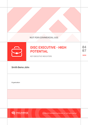 DISC Executive High Potential Profile – Key Executive Indicators – KEI