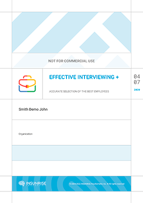 Effective Interviewing + Accurate selection of the best employees